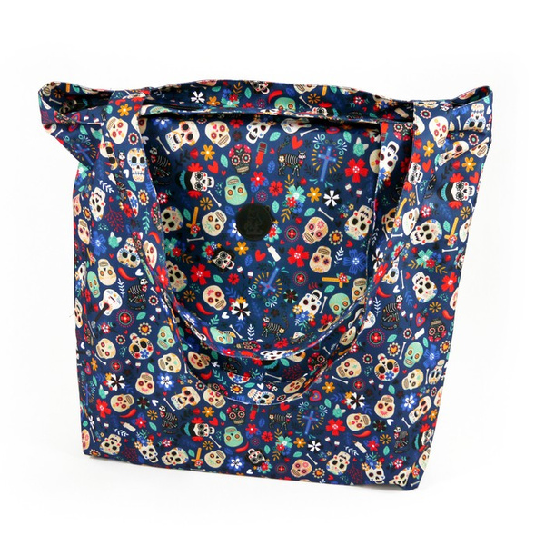 Large Shoulder Bag Dia de los Muertos Psiakrew