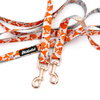Long Dog Leash Foxy Lady width 2 cm (0.78") wide, rose gold snap hook 6 cm