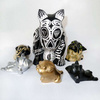 Sculpture Pug Mops Carlin My Black Sweetness