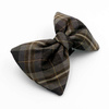 Brown Tartan Dog Bow Tie Fredzio, Pet Bow Tie, Bowtie, Collar Attachment