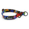 Half-choke collar Colorful Thicket Psiakrew, 2.5 cm wide, medium and big dogs, black extras