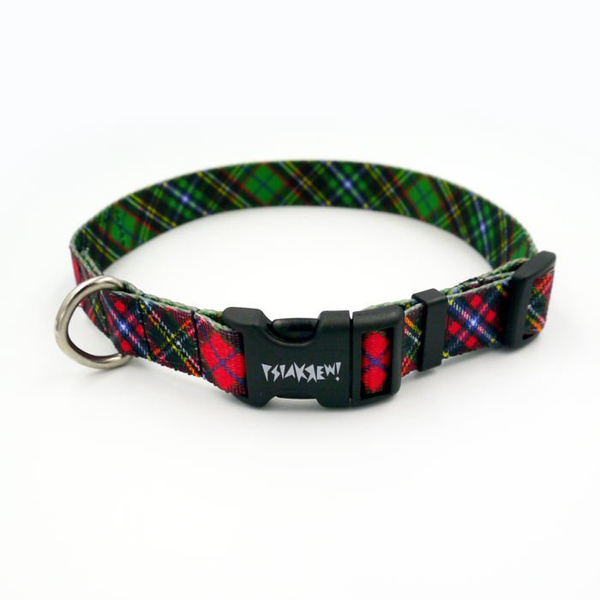 Obroża dla Psa Regulowana Tartan, wąska 2 cm, dla mniejszych psów i szczeniaków