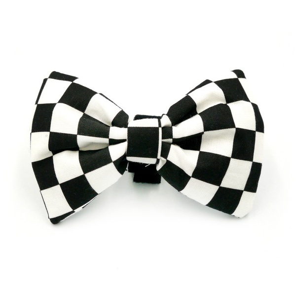 Dog Bow Tie Cat Pet- Checker, Psiakrew