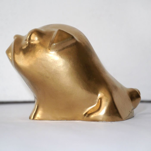 Sculpture Pug Mops Carlin My Golden Sweetness