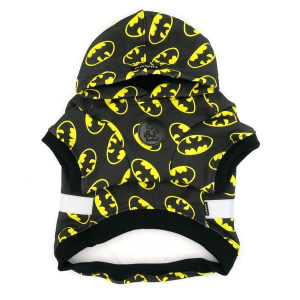 Dog Hoodie Batdog Psiakrew, reflective inserts, batdogl print