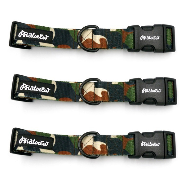 Dog Collar Psiakrew Camo 2.5 cm, 1" wide, black extras