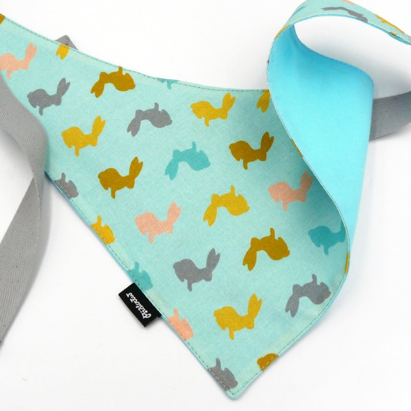 Dog Bandana Easter Bunny Psiakrew handkerchief style to tie around your pet’s neck
