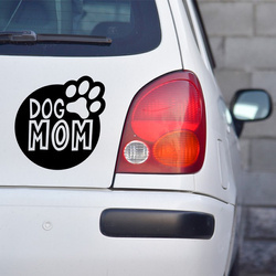 Dog Mom Psiakrew Autoaufkleber Schwarz