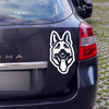 Deutscher Schäferhund Psiakrew Hunde-Autoaufkleber für dunkle Karosserien