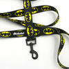Dog Leash Batdog width 2.5 cm, 1"  wide, black snap hook 6 cm