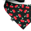 Dog Bandana Cherries handkerchief style to tie around your pet’s neck
