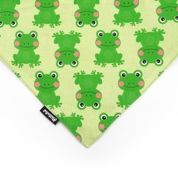 Green Frogs Psiakrew Bandana, gebundenes Taschentuch, Baumwollschal