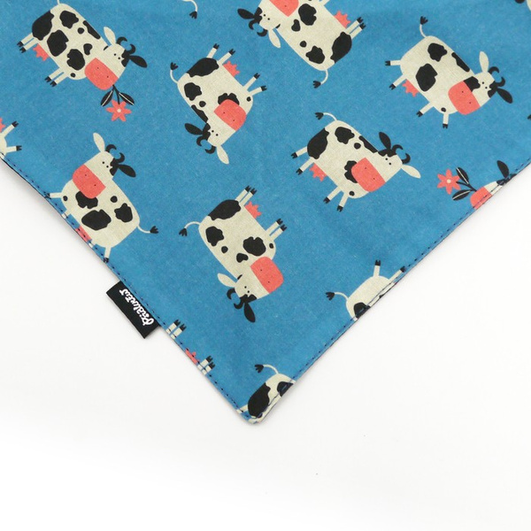 Dog Bandana Spotted Cow Psiakrew handkerchief style to tie around your pet’s neck