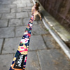 Dog Leash Winter is coming width 2.5 cm, 1"  wide, big black snap hook 8 cm