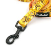 Walking leash for Dog Busy Bees Psiakrew, width 2 cm, black snap hook 6 cm