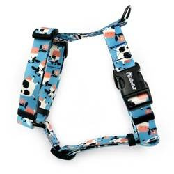 Harness for Dog, Model Spotted Cow Guard Harness Small Harness for small dogs, puppies, black extras