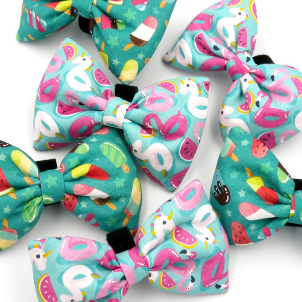 Dog Bow Tie Ice Ice Baby Pet Bow Tie, Bowtie, Collar Attachment