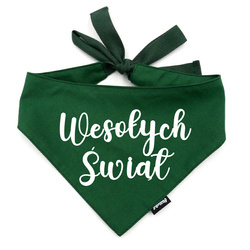Psiakrew Bandana für den Hund Wesołych Świąt