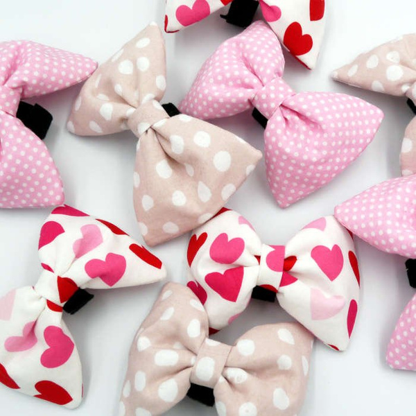 Pink Dog Bow Tie