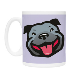 Mug for a dog lover Staffordshire Bull Terrier Life is Better with a Dog Psiakrew