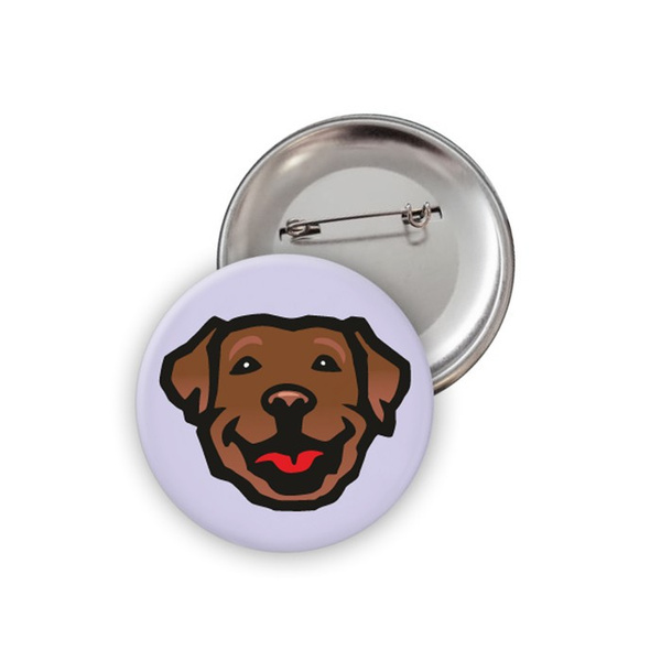 Pin Hund Labrador Psiakrew Button Badzyk 25mm