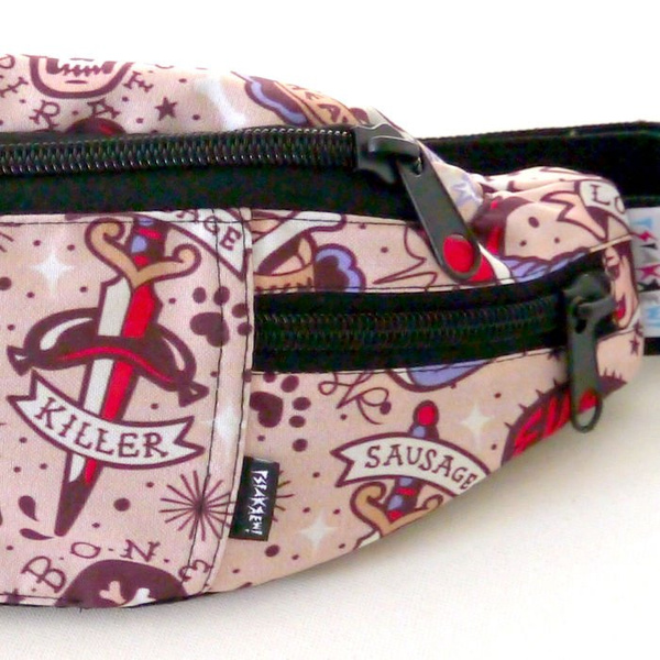 Fanny Pack Hip Bag Dog Tattoo, Bum Bag Psiakrew