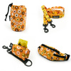 ACCESSORY KIT for a small Dog. Sweet Flowers Psiakrew Series; Collar, Harness, Leash, Sachet for dog treats