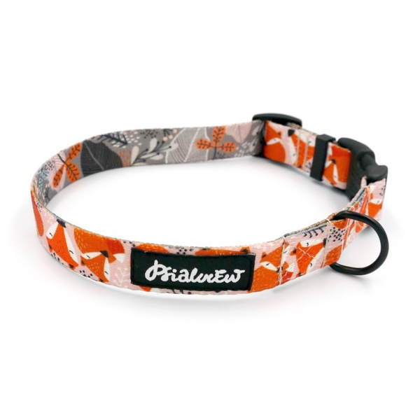 Dog Collar Foxy Lady Psiakrew, 2 cm 0.78" wide, for smaller dogs black extras