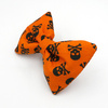 Halloween Dog Bow Tie Cat Pet- Skull Orange, Psiakrew