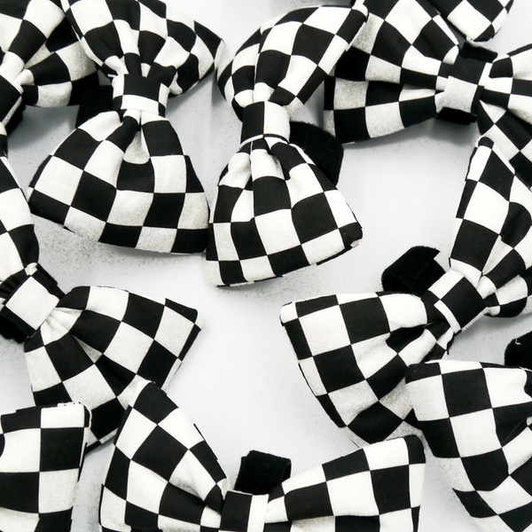Dog Bow Tie Cat Pet- Checker, Psiakrew