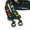 Dog Leash Invaders Psiakrew width 2.5 cm, 1"  wide, snap hook black 6cm