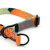 Half-Choke-Halsband Geo Snake, 2 cm breit, für kleine Hunde, schwarze Accessoires
