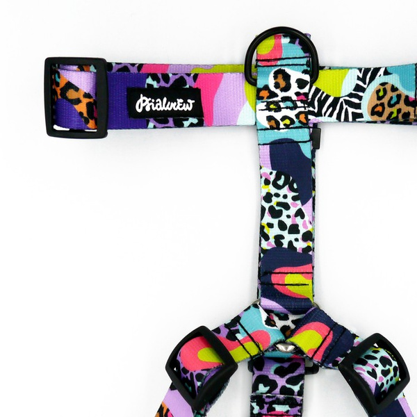 Szelki dla Psa Guard Crazy Leopard Psiakrew duży pies, taśma 3 cm