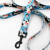 Dog Leash Spotted Cow width 2.5 cm, 1"  wide,  black snap hook 6 cm