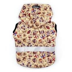 Bluza dla Psa z kapturem Dog Tattoo, odblaskowy element, nadruk psie tatuaże