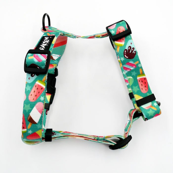 Harness for Dog, Model Ice Ice Baby Guard Harness Small Harness for small dogs, puppies, black extras