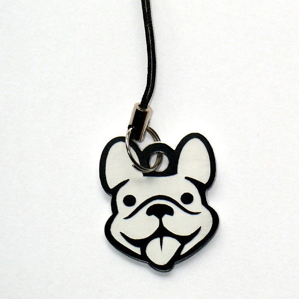 French Bulldog Lollipop, dog pendant, tag, charms