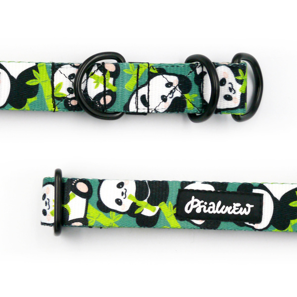 Halbstrang-Halsband für Hunde Bamboo Panda von Psiakrew