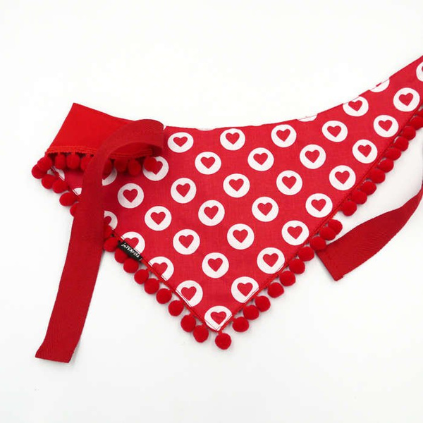 Dog Bandana I Love Psiakrew handkerchief style to tie around your pet’s neck