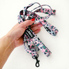 Dog Leash Llama, 2 cm wide, black small snap hook 4 cm