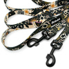Dog Leash Zodiak width 2.5 cm, 1"  wide, snap hook black 8cm