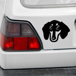 Dachshund Psiakrew dog car sticker for light car bodies