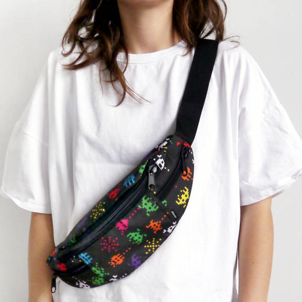 Fanny Pack Hip Bag Invaders, Bum Bag Psiakrew
