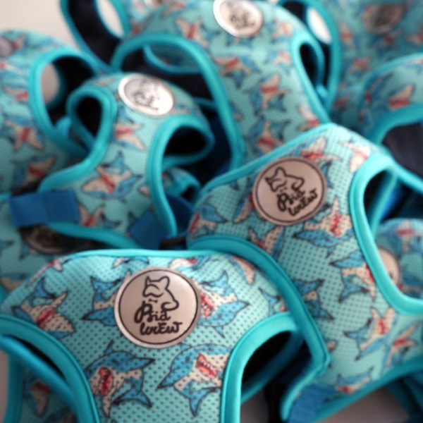 Dog Harness Sharks, Always Feeling Cool, Super Soft Psiakrew