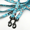 Dog Leash Sharks width 2.5 cm, 1" wide, black snap hook 8cm
