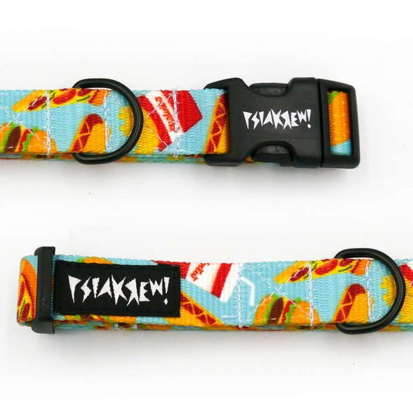 Dog Collar Psiakrew Doggy Foodie, 2 cm 0.78"  wide, for smaller dogs