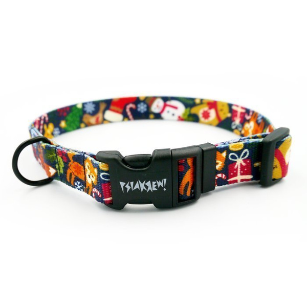 Dog Collar Psiakrew Winter is coming, 2 cm 0.78"  wide, for smaller dogs