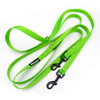 Long Lime Dog Leash width 2 cm (0.78")  wide; black snap hook 7 cm