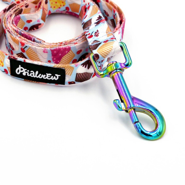 Dog Leash Hot Sweetness width 2 cm 0.78 ", holo snap hook 7 cm