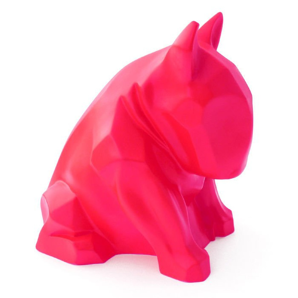 Fluorescent Sculpture Bull Terrier Dog